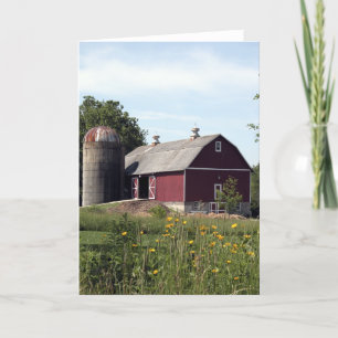 Red Barn och Silo Kort