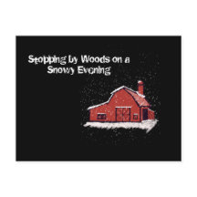 Red Barn on a Snowy Night