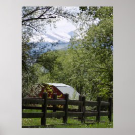 Red Barn Photo Poster