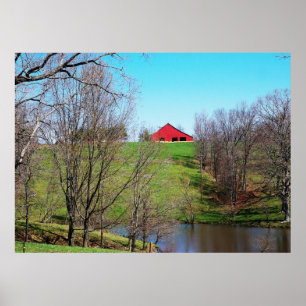 Red Barn Poster