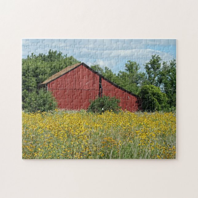 Red Barn Puzzle Pussel (Horisontell)