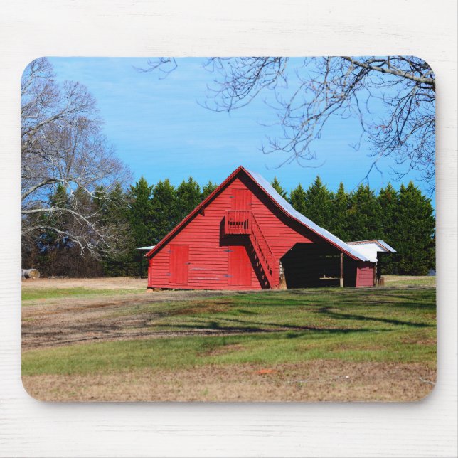 Red Barn Shed mousepad Musmatta (Framsidan)