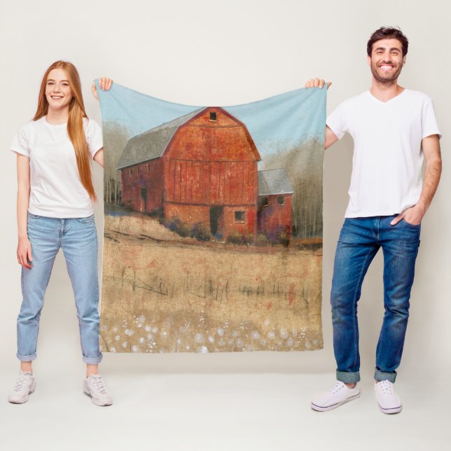 Red Barn View Fleecefilt (På plats)