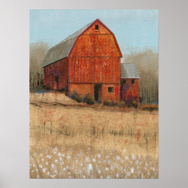 Red Barn View Poster (Framsidan)
