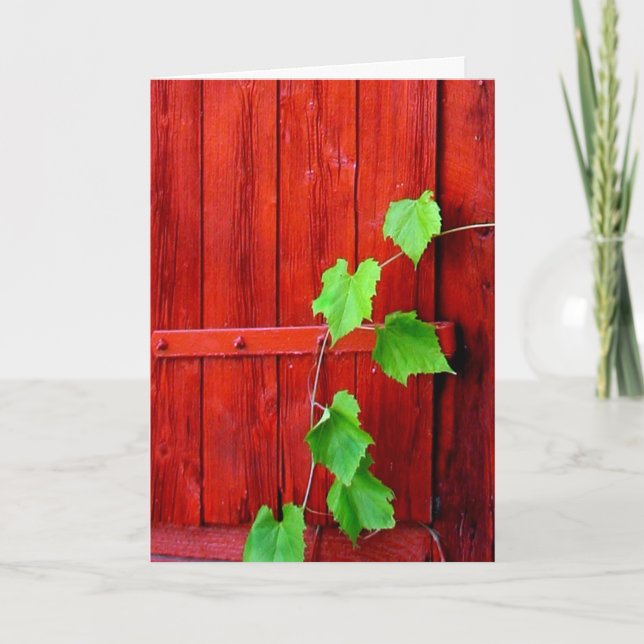 Red Barn Vine Kort (Framsida)