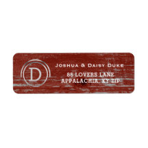 Red Barn Wood Monogram | LAND WESTERNA BRÖLLOP