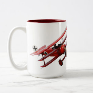 Red Baron - Fokker Dr. 1 Triplane Två-Tonad Mugg