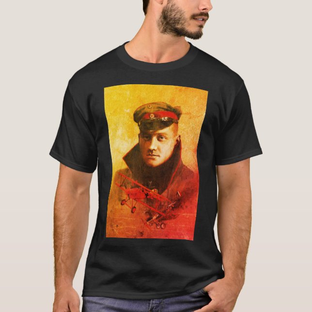 Red Baron Manar, skjorta T Shirt (Framsida)
