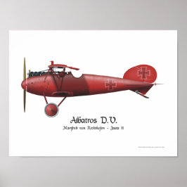 Red Baron Manfred von Richthofen German Flies Ace Poster