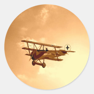 Red Baron Runt Klistermärke