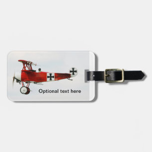 Red Baron Triplane Bagagebricka