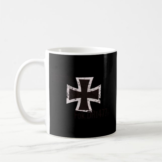 Red Barons fokker Dr 1 Triplan Insignia Ww1 Kaffemugg (Vänster)