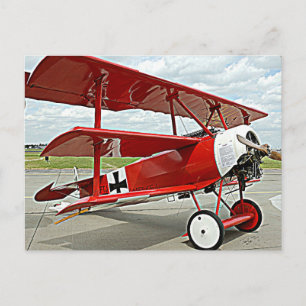 Red Barons triplan Vykort