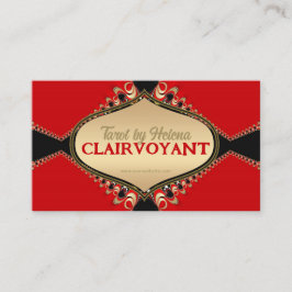 Red Baroque Elegante Tarot-Affärskort Visitkort