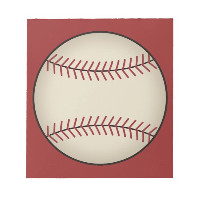 Red Baseball Anteckningsblock (Framsida)