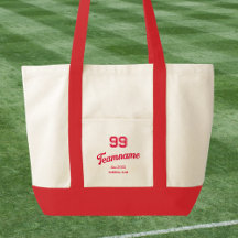 Red Baseball Klubb Anpassningsbar Player Number &