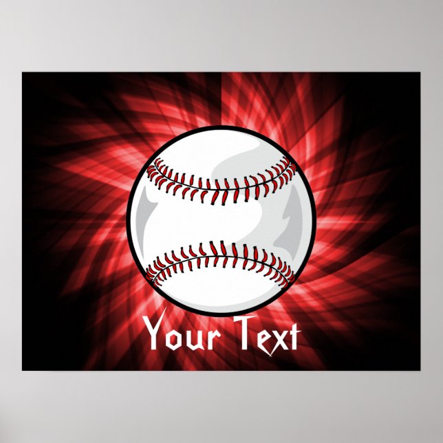 Red Baseball Poster (Framsidan)