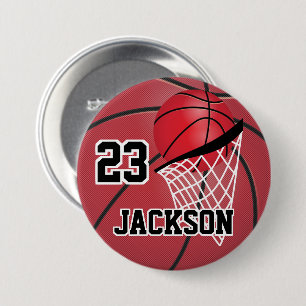 Red Basketball Design   Anpassa Knapp