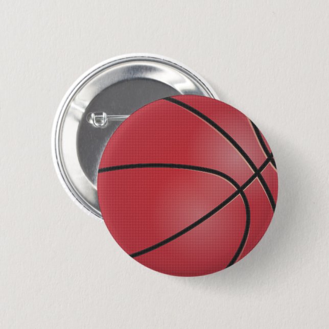 Red Basketball Knapp (Framsida & baksida)