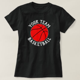 Red Basketball Team, Player Namn och Jersey-nummer T Shirt