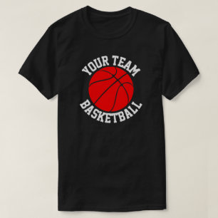 Red Basketball Team, Player- och Jersey Number-spo T-shirt