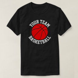 Red Basketball Team, Player- och Jersey Number-spo Tee