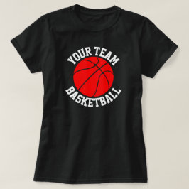 Red Basketball Team, Player och Jersey Number Tshi T Shirt