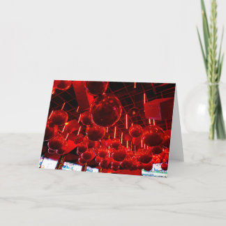 Red Bauble Christmas Cards Kort