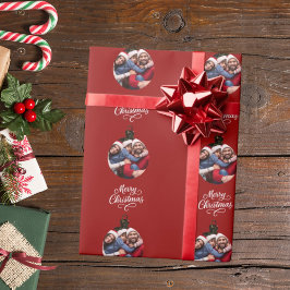 Red Bauble roligt-skript jul Presentpapper