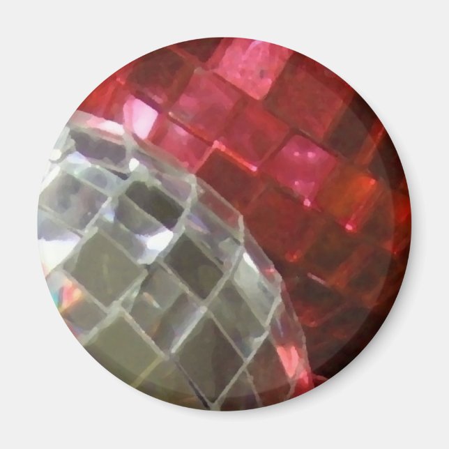 Red Baubles-detaljerkylmagnet Magnet (Framsidan)