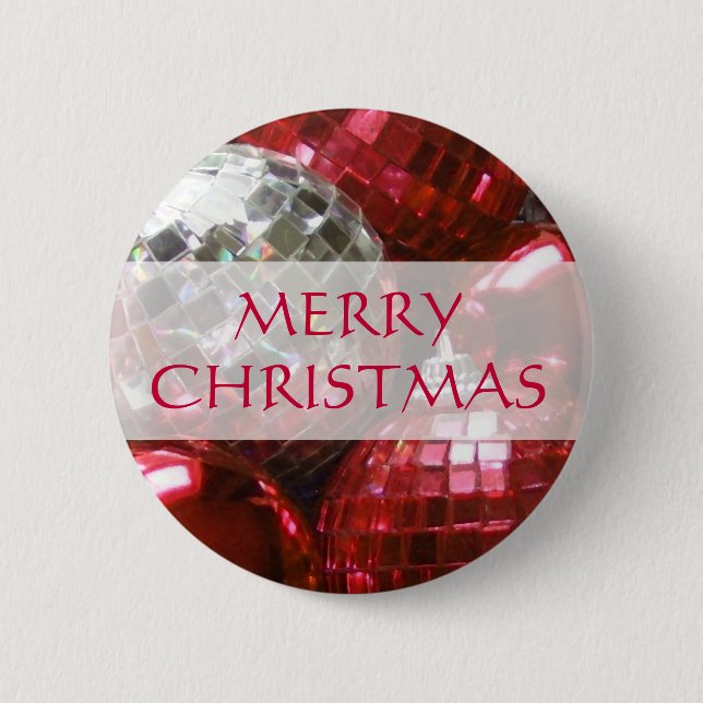 Red Baubles 'God jul knappar (Framsida)