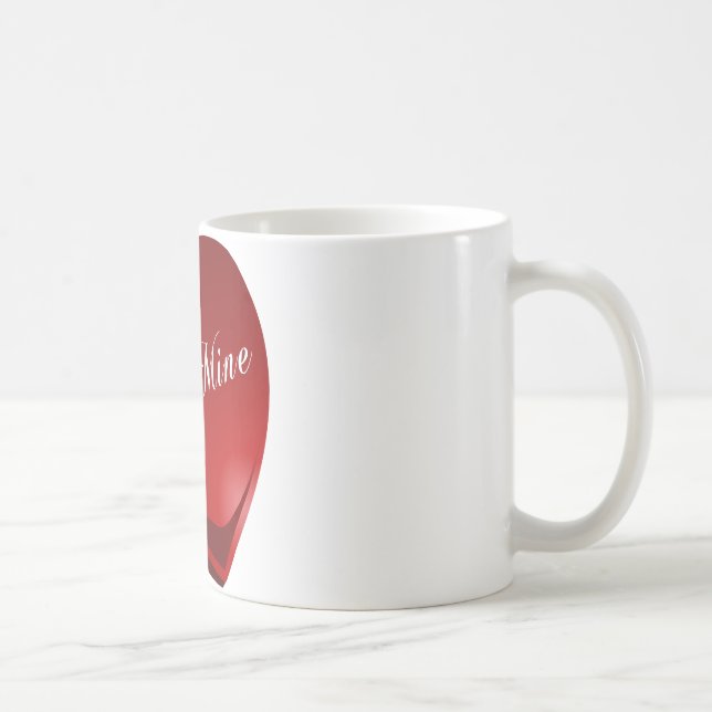 Red be Mine Heart Kaffemugg (Höger)