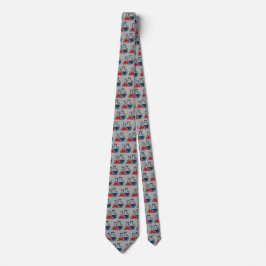 Red Beakers Chemistry Design Necktie Slips