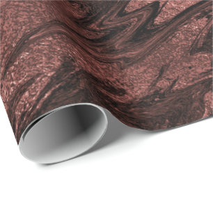 Red Bean Bronze Maroon Deep Marble Molten Glitter Presentpapper