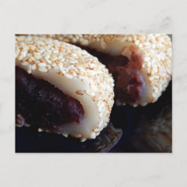 Red Bean Paste Bun Vykort