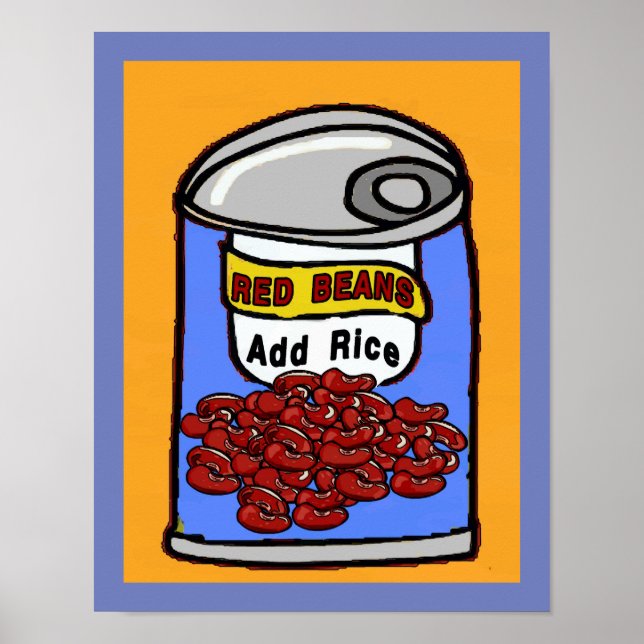Red Beans Tecknad Poster (Framsidan)