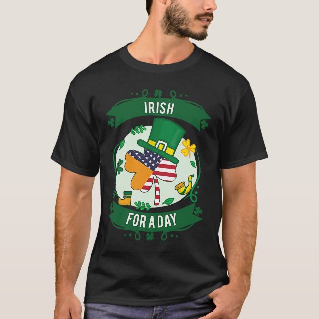 Red Beard Redhead Ginger Bearded Shamrock Irish fo T Shirt (Framsida)