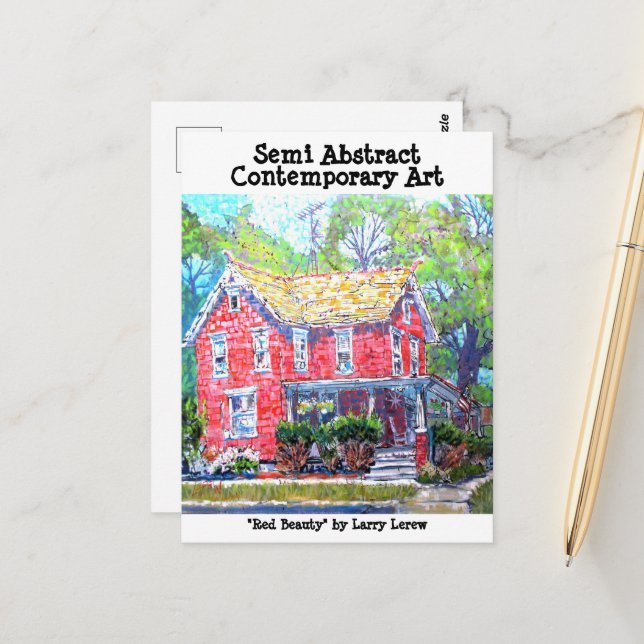 Red Beauty #150704 Vykort (Fram/Back In Situ)