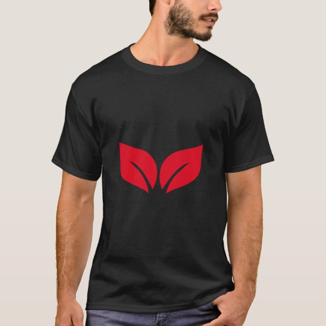Red Beauty Peacful T Shirt (Framsida)