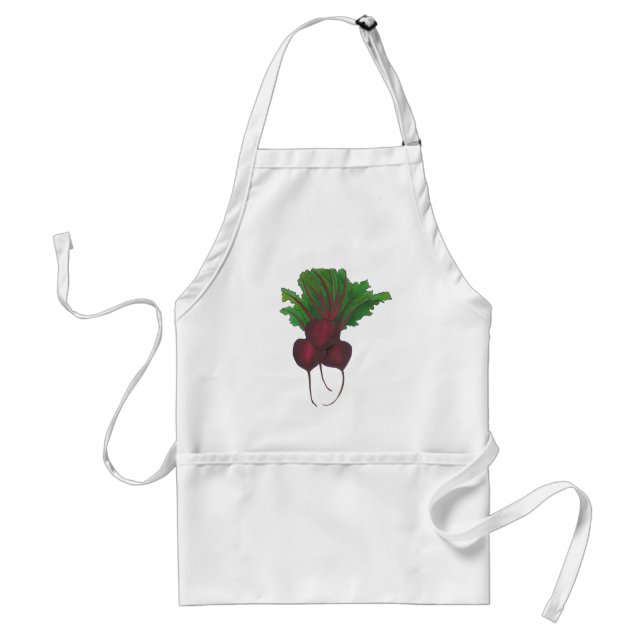 Red Beet Vegetable Veggie Vegetarian Foodie Cook Förkläde (Framsidan)