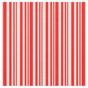 Red & Beige Färgad Mönster Tyg