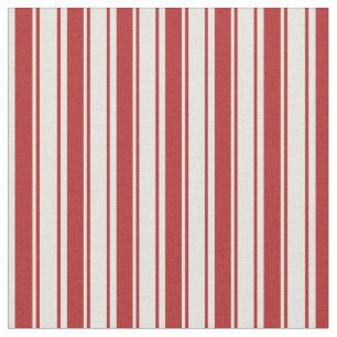 Red & Beige Mönster Tyg