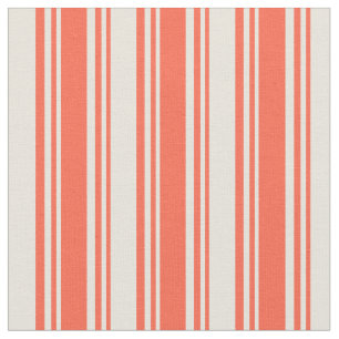 Red & Beige Stripe/LUND Mönster Tyg
