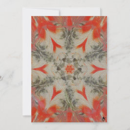 Red-bellied Woodpecker Geometric Textured Card Julkort