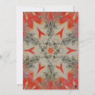 Red-bellied Woodpecker Geometric Textured Card Julkort