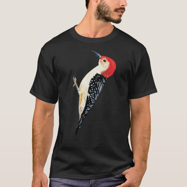 Red Bellied Woodpecker  T Shirt (Framsida)