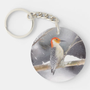 Red-Belllied Woodpecker Painting Original Bird Art