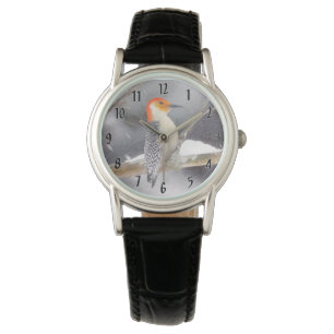 Red-Belllied Woodpecker Painting Original Bird Art Armbandsur