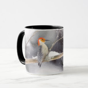 Red-Belllied Woodpecker Painting Original Bird Art Mugg