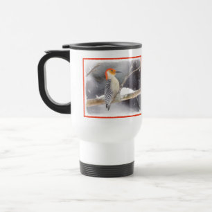 Red-Belllied Woodpecker Painting Original Bird Art Resemugg